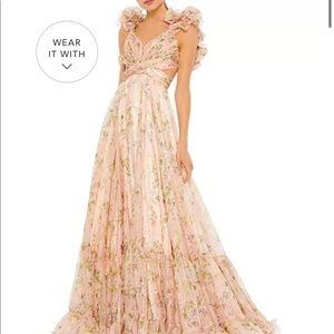 Mac Duggal Floral Gown
